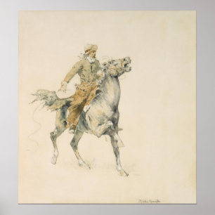 Poster O vaqueiro, Frederic Remington