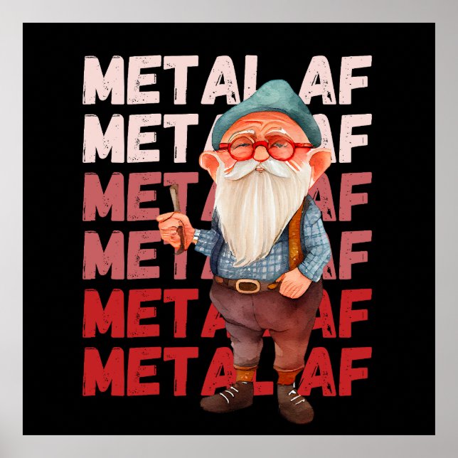 Poster O Velho Ainda É Metal AF (Frente)