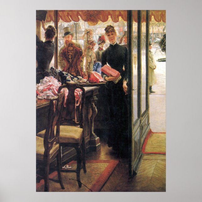 Pôster O vendedor por James Tissot (Frente)