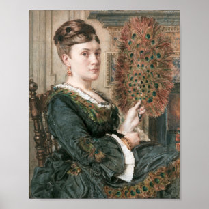 Poster O ventilador Peacock Edward John Poynter