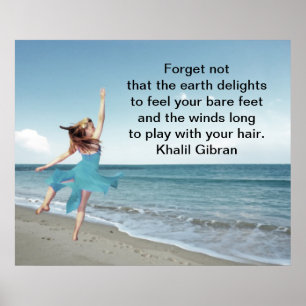 Pôster O vento longs para jogar com seu cabelo