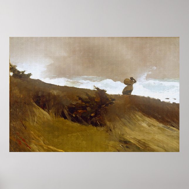 Pôster O Vento Ocidental, por Winslow Homer (Frente)