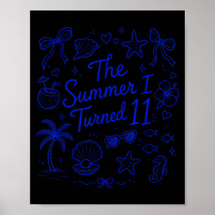 Poster O Verão em que Fiz 11 Aniversário na Praia Tropica