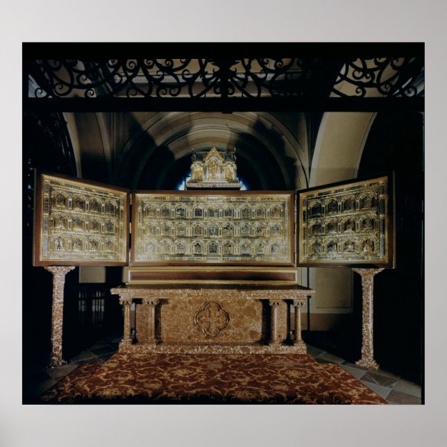 Pôster O Verduner Altar, com painéis retratando (Frente)