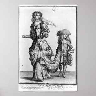 Poster O vestido da cidade do verão, 1678