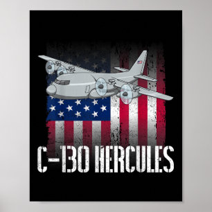 Poster O Veterano salgado C-130 Hércules Hercules America