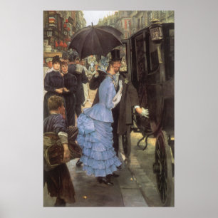 Poster O viajante (aka dama de honra) por James Tissot