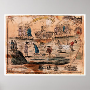 Pôster O Vidro de Olhar para 1787 por Amos Doolittle