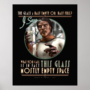 Pôster O vidro: Na maior parte espaço vazio (16x20")