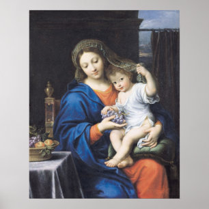 Pôster O Virgin das uvas, 1640-50