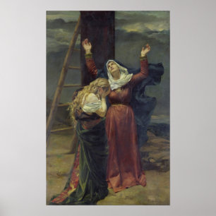 Poster O Virgin no pé da cruz