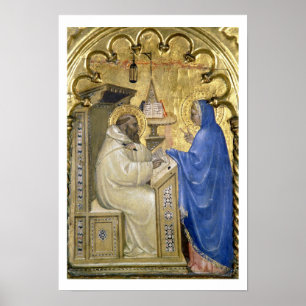 Poster O Virgin que aparece a St Bernard, detalhe da
