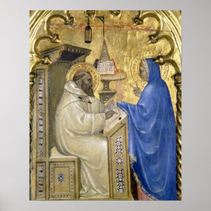 Poster O Virgin que aparece a St Bernard, detalhe da