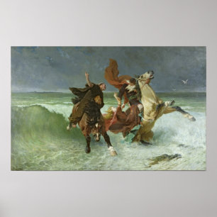 Poster O vôo de Mawr c.1884 de Gradlon