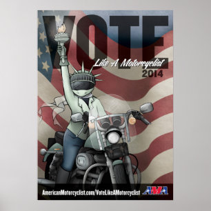 Poster O voto gosta de um motociclista