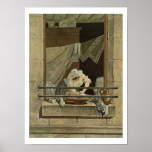 Poster O Washerwoman, gravado por J. Laurent Julien (c1