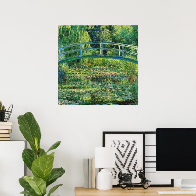 Poster O "Water-Lily Pond" de Claude Monet (Escritório em casa)