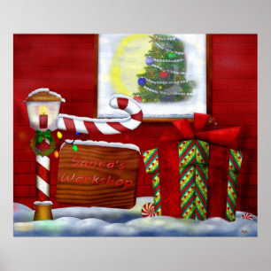 Poster O Whimsey de Natal do Workshop