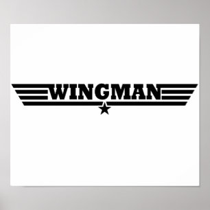 Pôster O Wingman voa o logotipo
