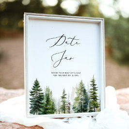 Poster O Woodland namora ideias noturnas. Jogo de bridela