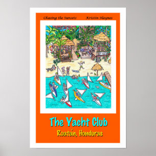 Pôster O yacht club, Roatan, Honduras