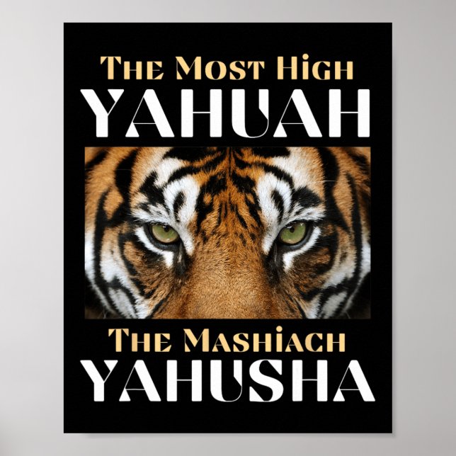 Poster O Yahuah Mais Alto E O Mashiach Yahusha (Frente)