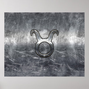 Poster O zodíaco do Taurus assina dentro o estilo