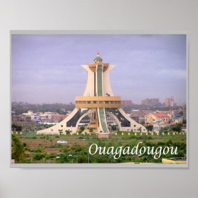Poster Oagadougou Faso - (Frente)