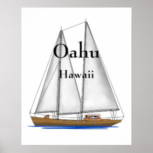 Pôster Oahu Hawaii