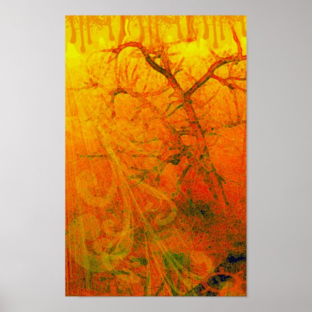 Pôster Oak torcido girado - Personalizado (Frente)