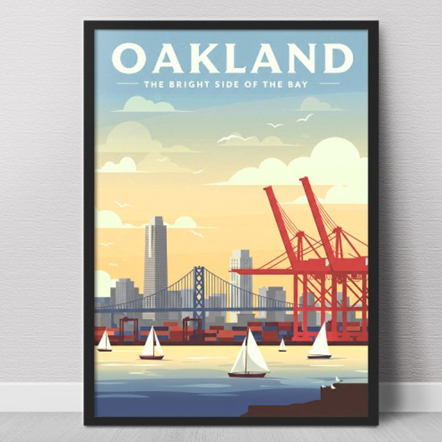 Poster Oakland Califórnia Antiga (Criador carregado)
