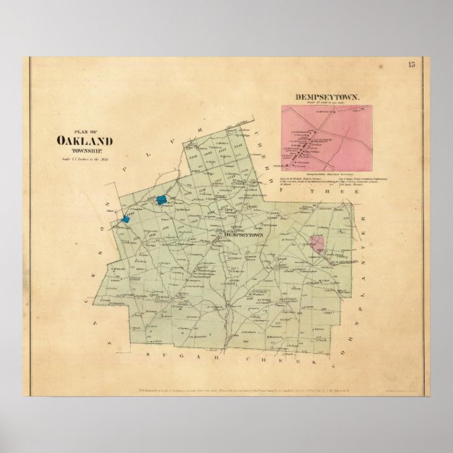 Pôster Oakland Township (Frente)