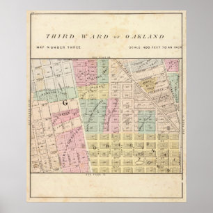 Pôster Oakland, vizinhança 3