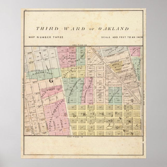 Pôster Oakland, vizinhança 3 (Frente)