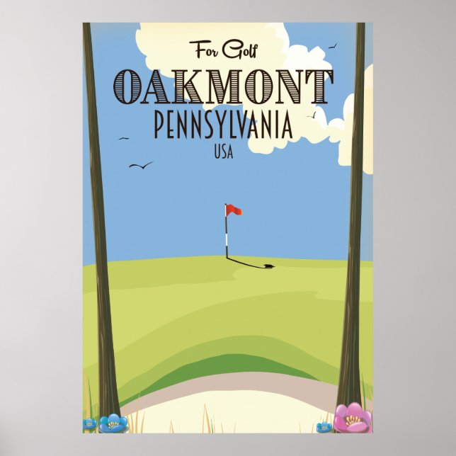 Poster Oakmont Pennsylvania Golf (Frente)