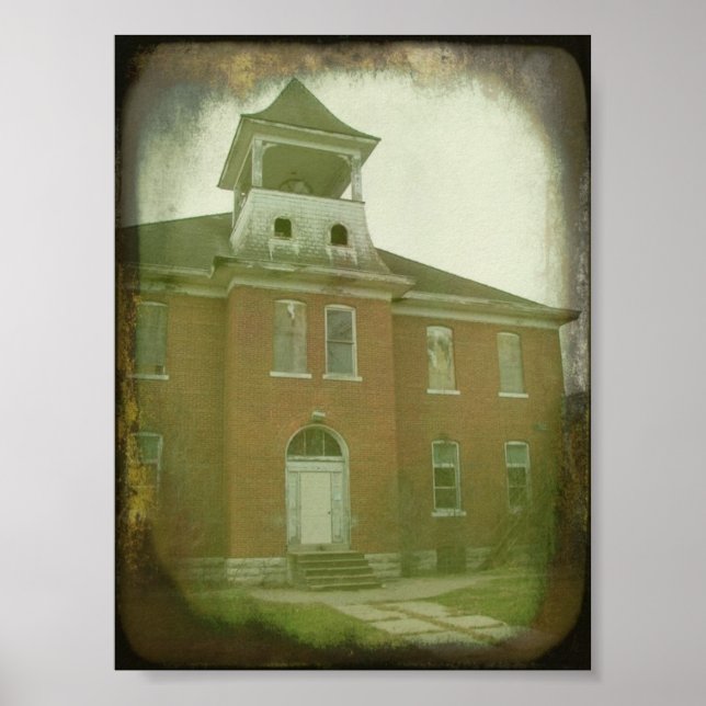 Poster Oakville, Iowa School (Frente)