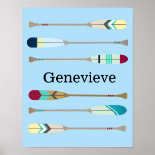Poster Oars estilo Vintage