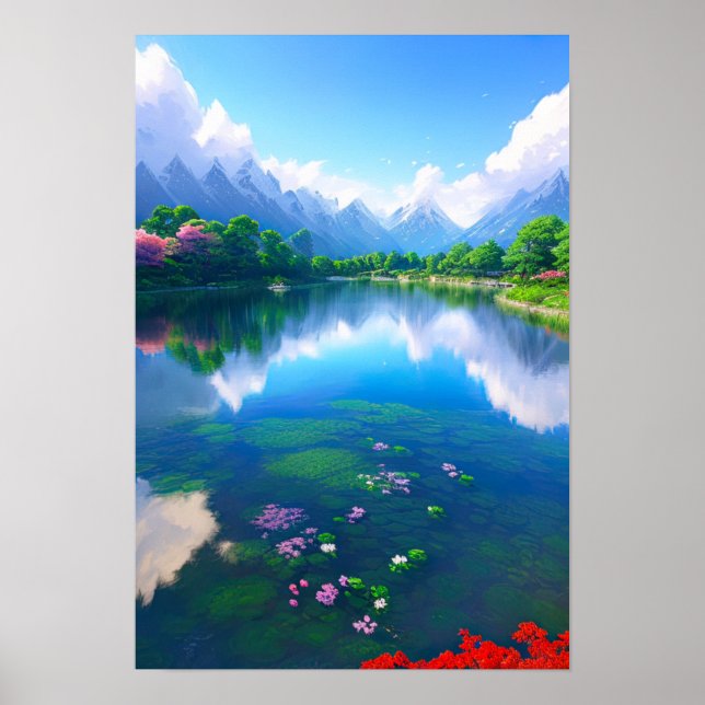 Poster Oásis de Blue Mountain (Frente)