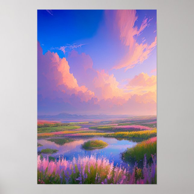 Poster Oásis de Campo Flor (Frente)