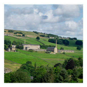 Pôster Oats Royd Mill - Paisagem Histórica de Yorkshire