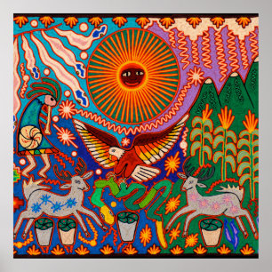 Pôster Oaxaca México, México, México, Maia Tribal Art 