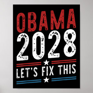 Poster Obama 2028 Deixa Corrigir Isso