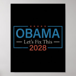 Poster Obama 2028 Permite Que Esta Engraçada Eleição Polí