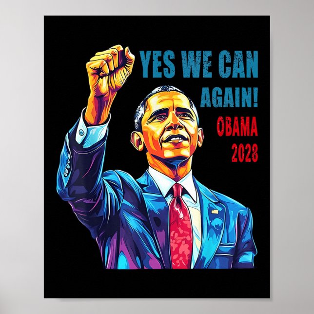 Poster Obama 2028 Sim Podemos Novamente Obama 48º Preside (Frente)