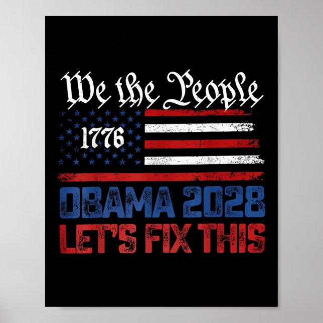 Poster Obama 2028 Vamos Corrigi-Lo. (Frente)