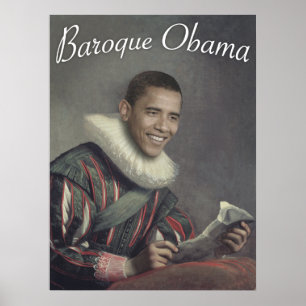 Pôster Obama barroco