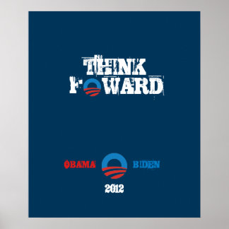 Poster Obama - Biden 2012 Pense em Frente