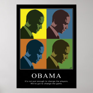 Poster Obama "Cego de Cores"