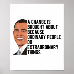 Poster Obama cita Barack Obama como político