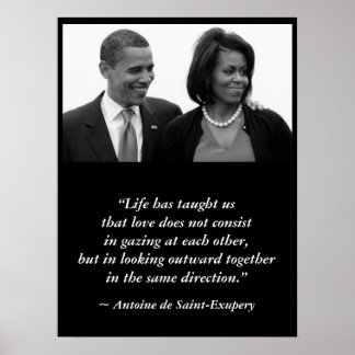 POSTER OBAMA, citação de Antoine de Santo-Exupery